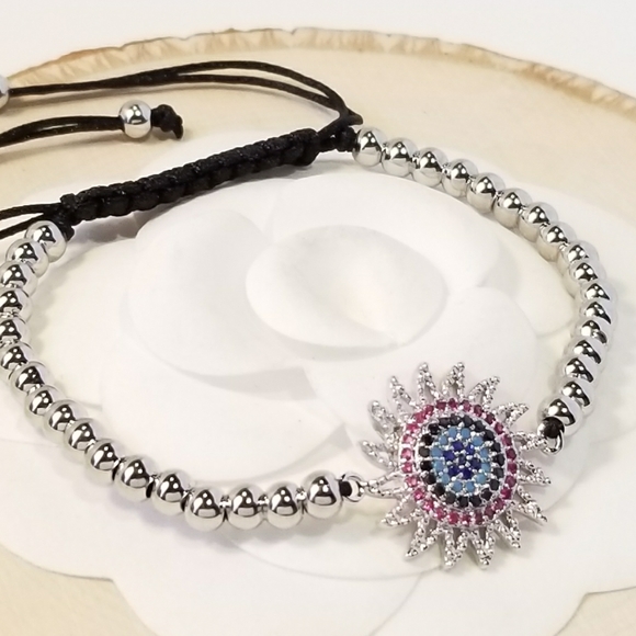 NEW Multi Colors Pave CZ Bracelet - Picture 2 of 5